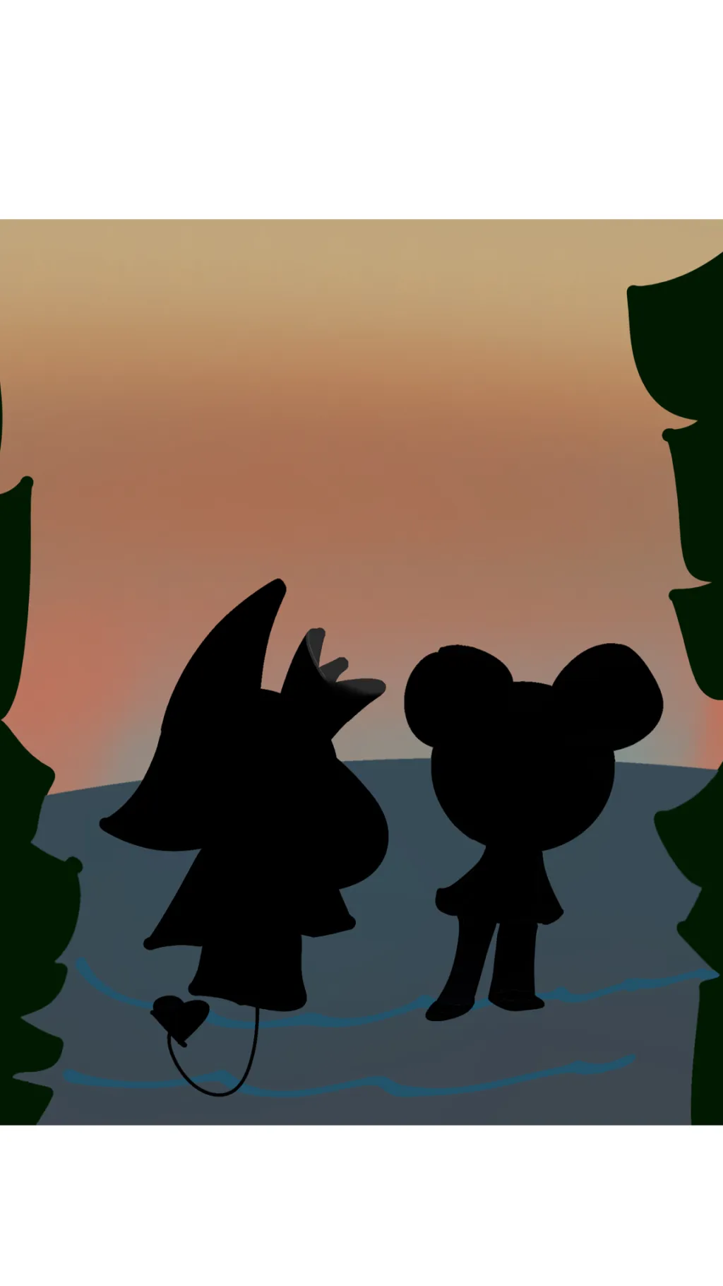 ai character: {SUNSET BEACH AU} background