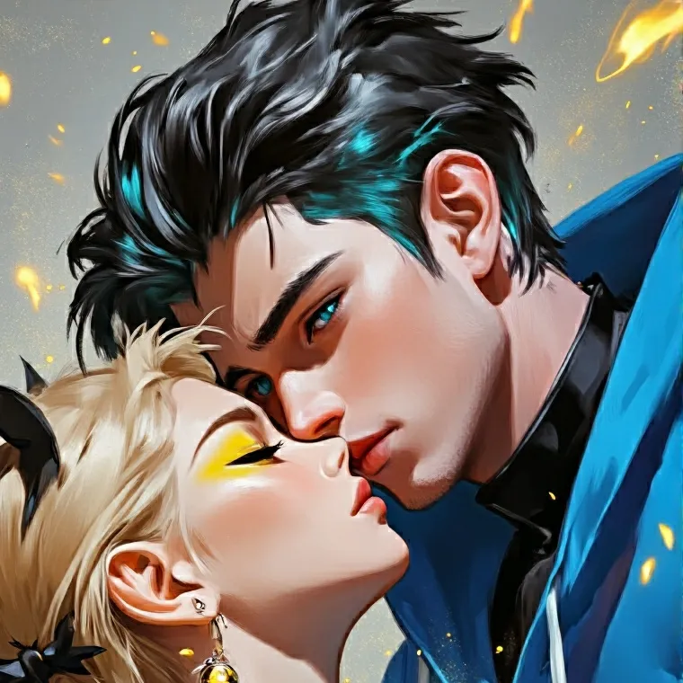 chat with ai character: Lukloe first kiss 