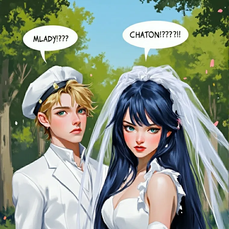chat with ai character: Adrinette Wedding 