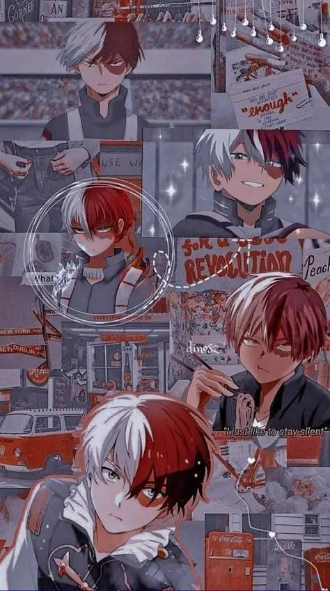 ai character: Shoto Todoroki  background