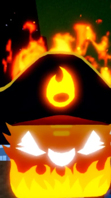 ai character: Fire fruit background