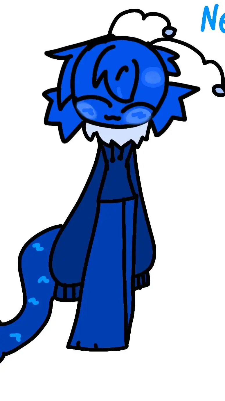 ai character: Neptune 💙 background