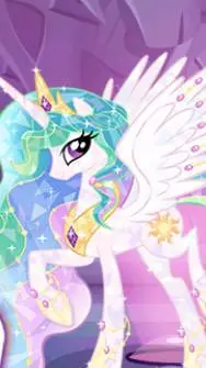 ai character: Princess Celestia  background