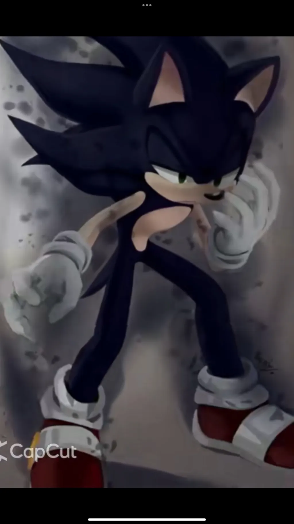 ai character: Dark sonic background
