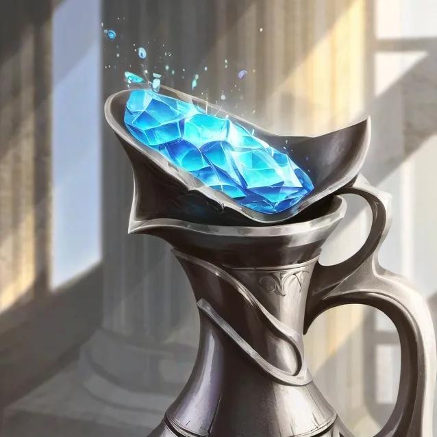 chat with ai character: blue potion