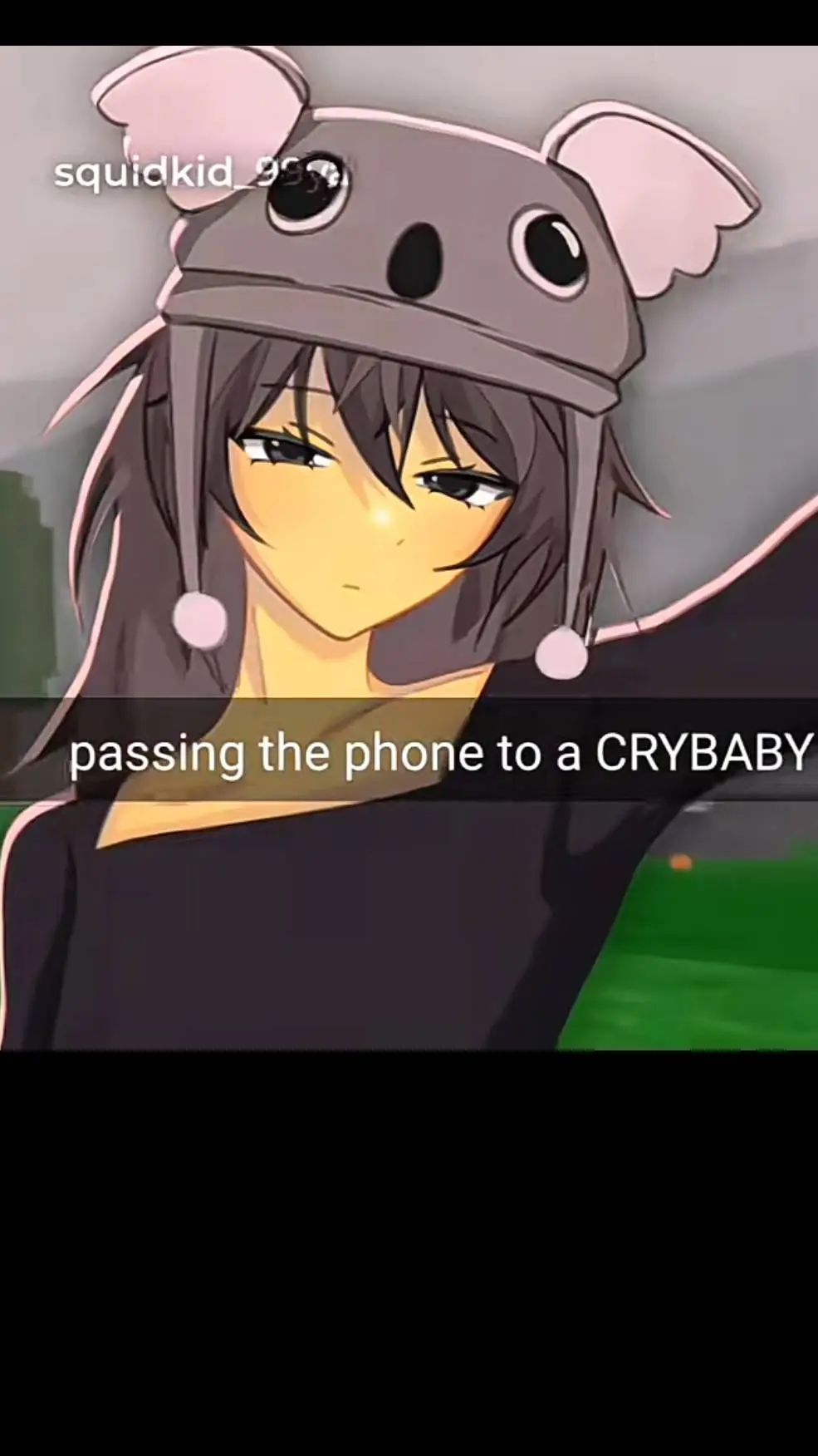 ai character: Koala teenager background