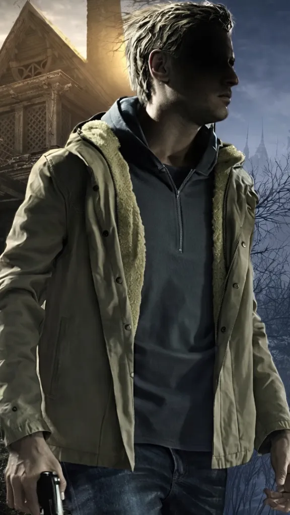 ai character: Ethan Winters  background