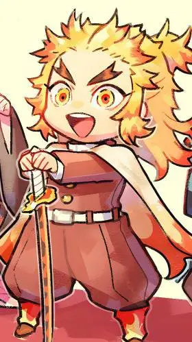 ai character: rengoku 🍩 background