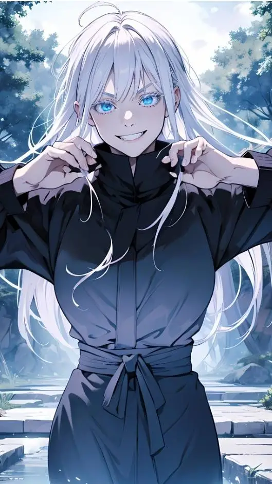 ai character: girl gojo background