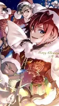 ai character: twisted christmas background