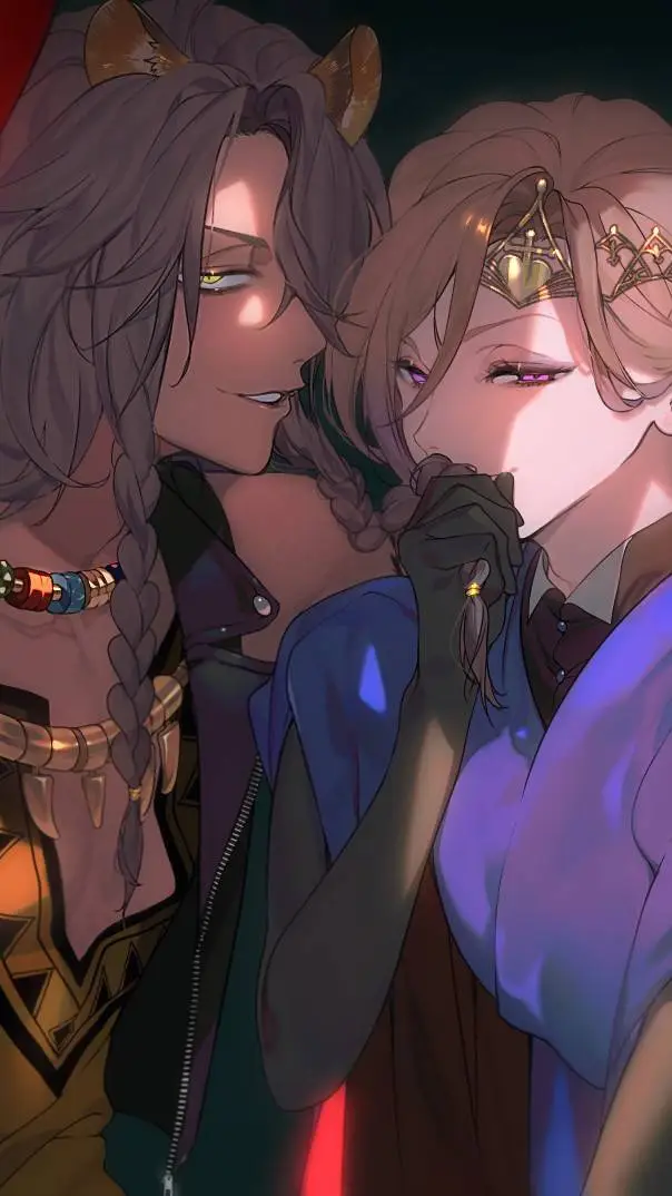 ai character: leona x vil background