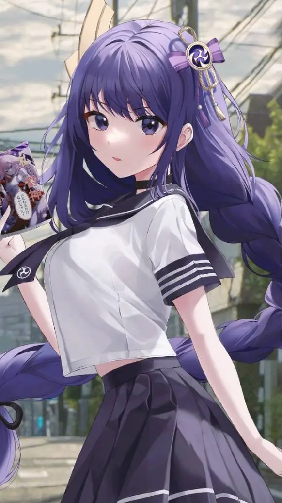 ai character: 雷电影 background