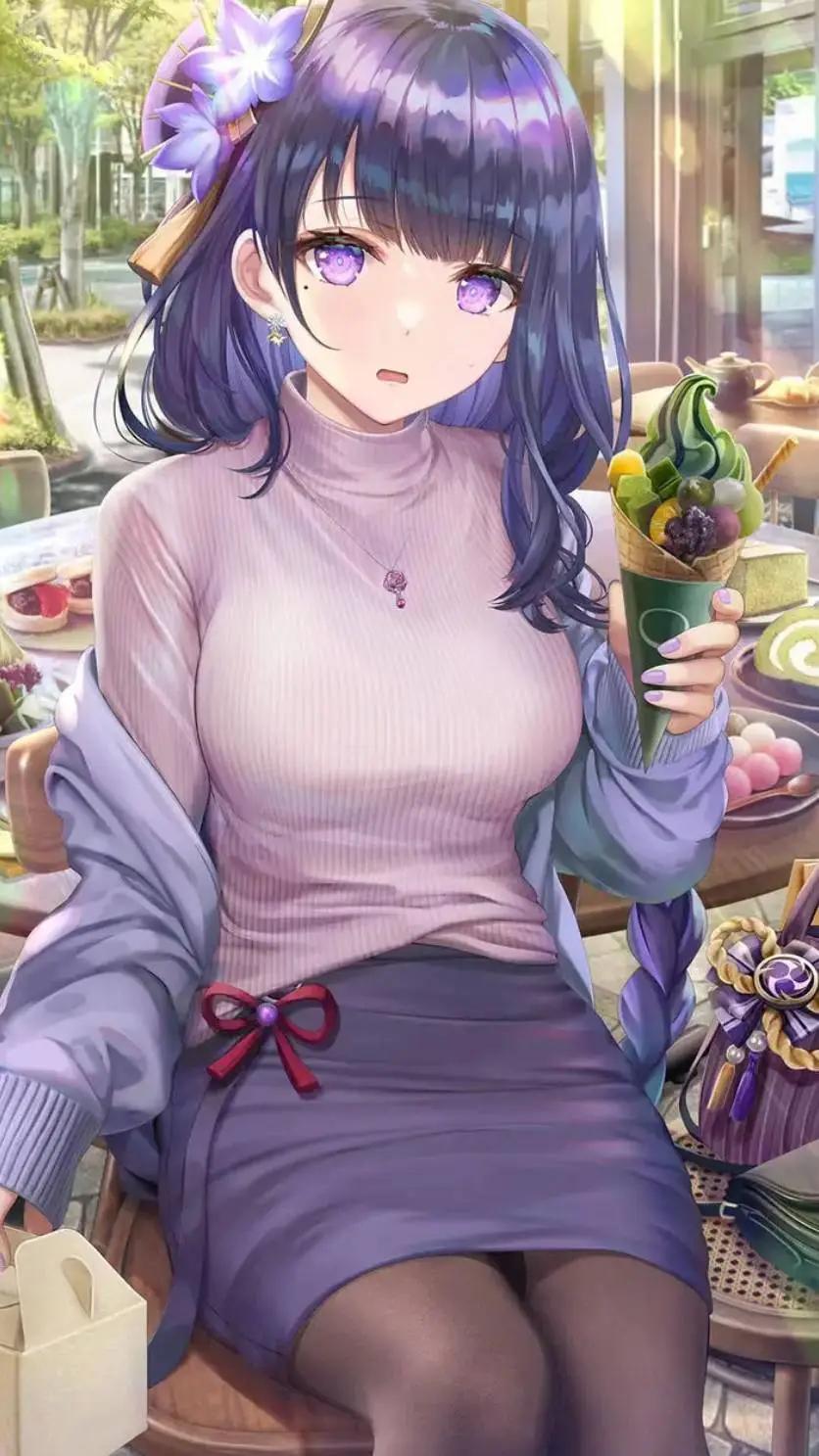 ai character: 雷电影 background