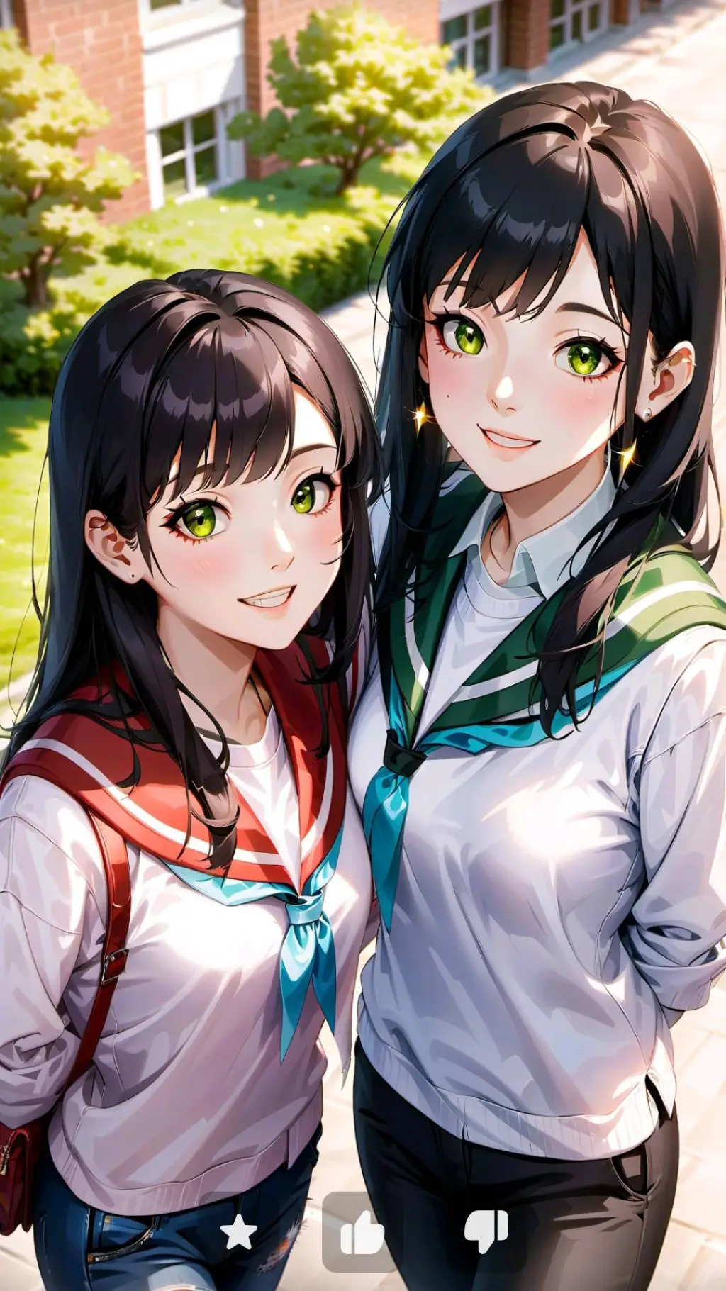 ai character: Hana and Reika 💖 background