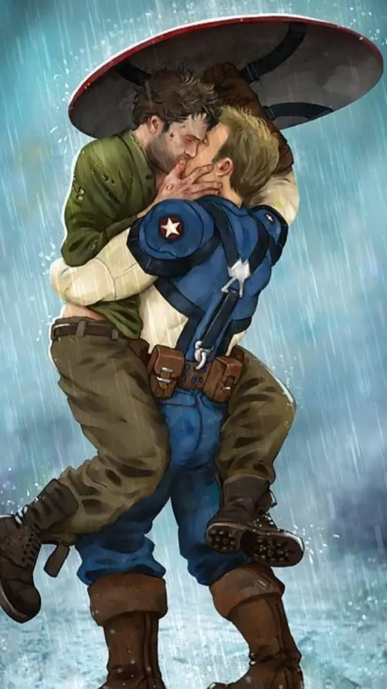 ai character: Steve x bucky background