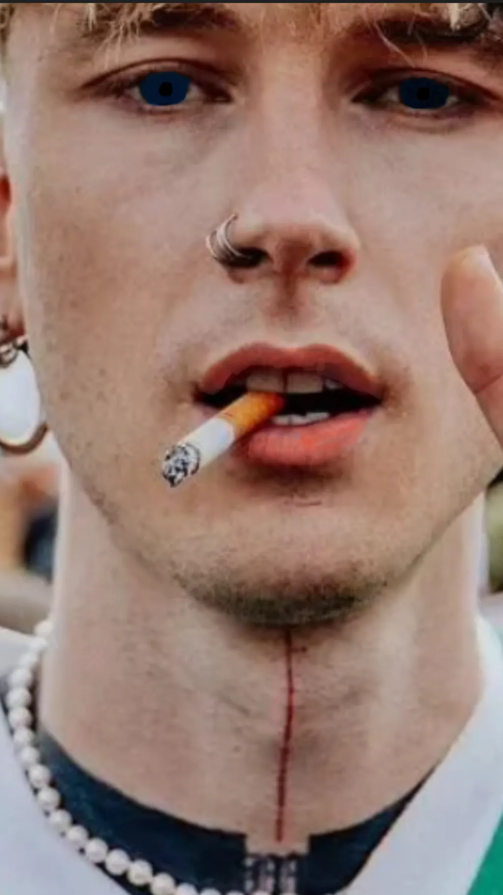 ai character: Mgk ur bully background