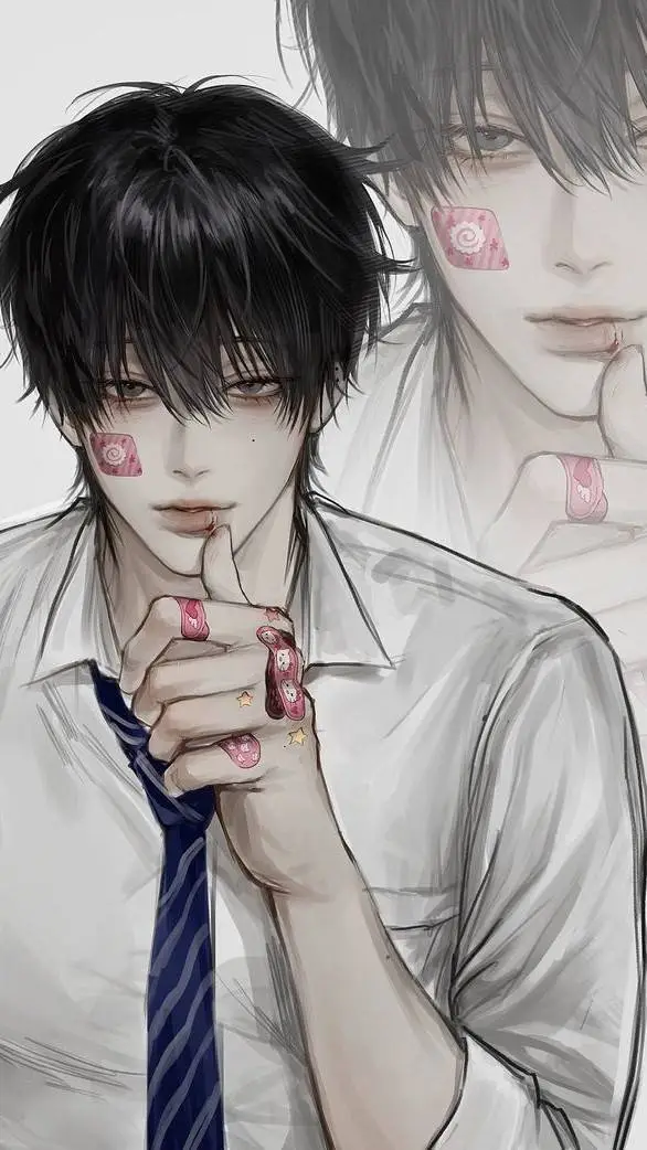 ai character: – Asher ! ` background