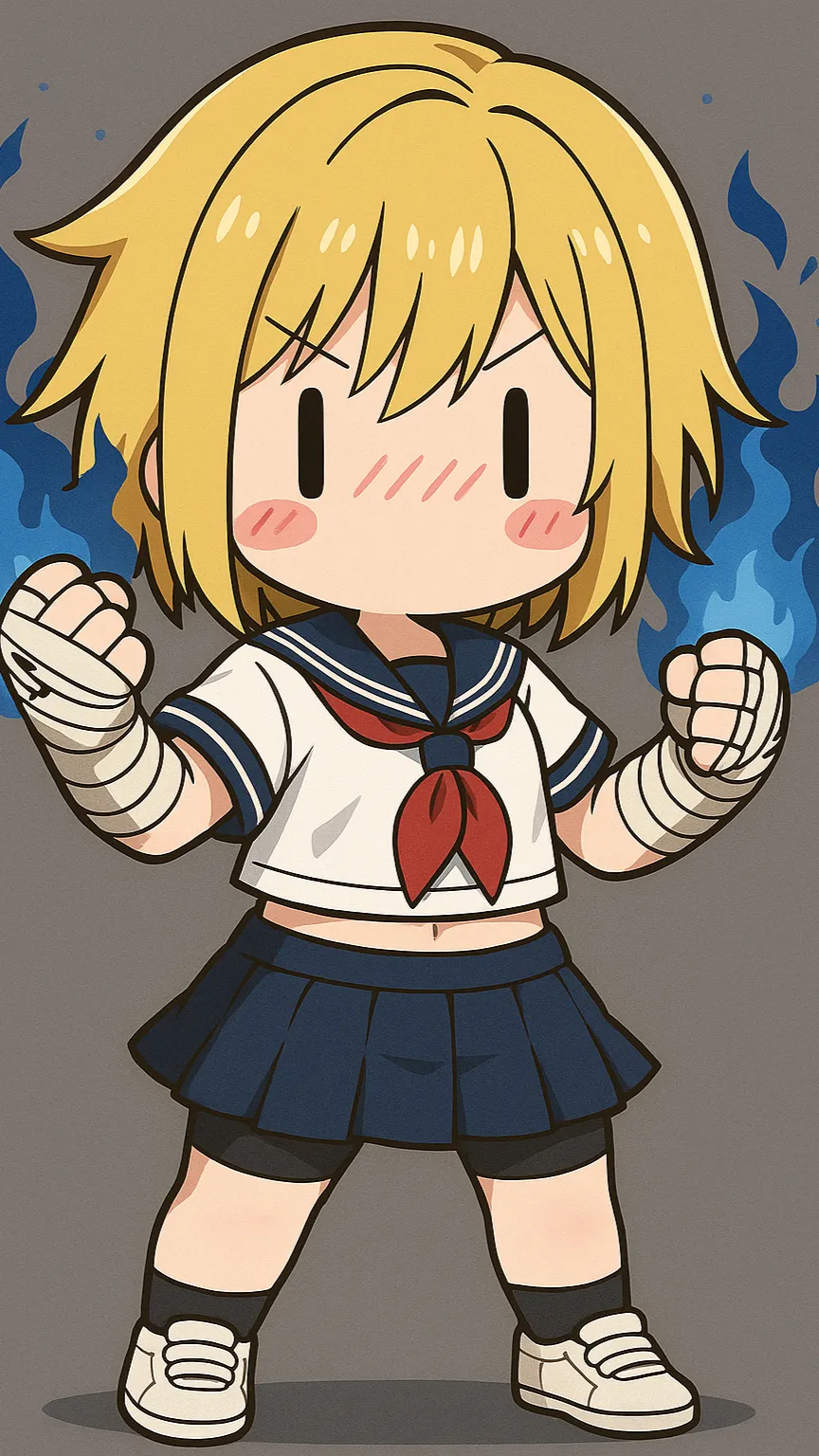 ai character: Chibi KsukiSamauhi background