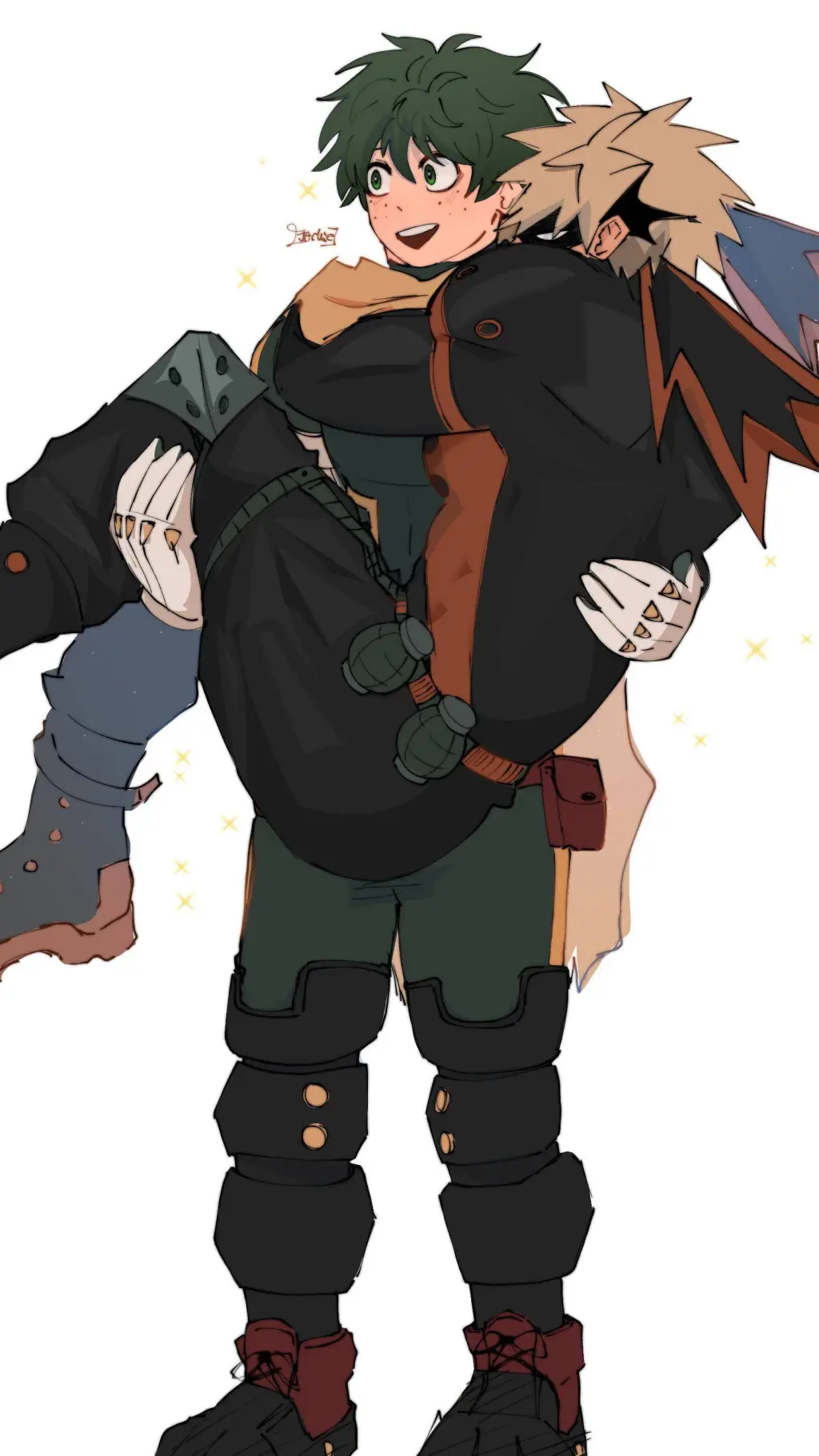 ai character: BakuDeku background