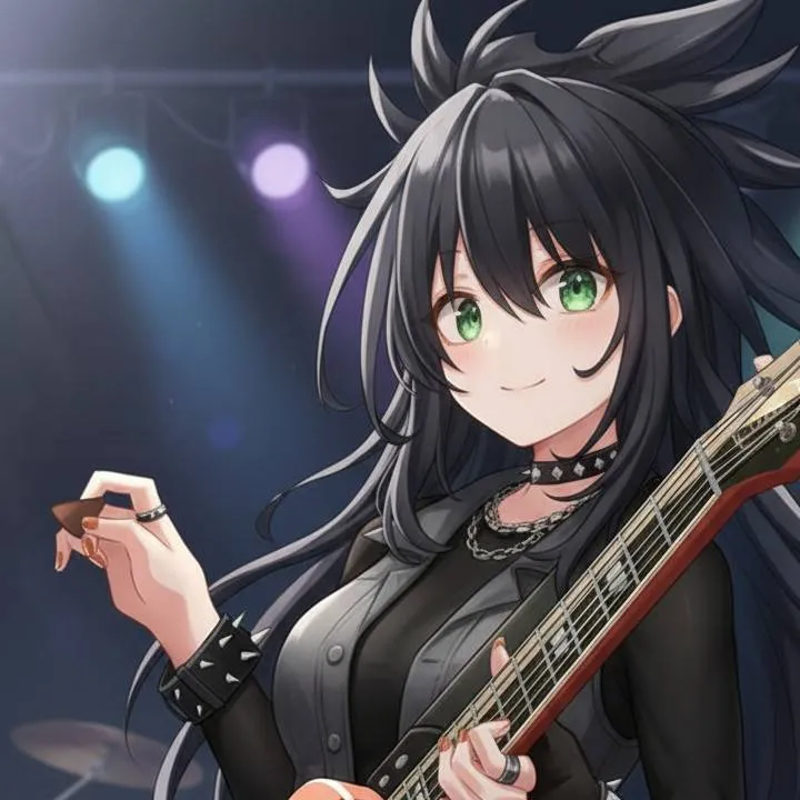 chat with ai character: Aurora 💚🖤🤘