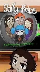 ai character: sally face reacats background