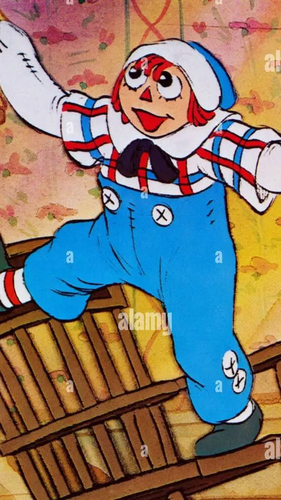 ai character: raggedy ann death background