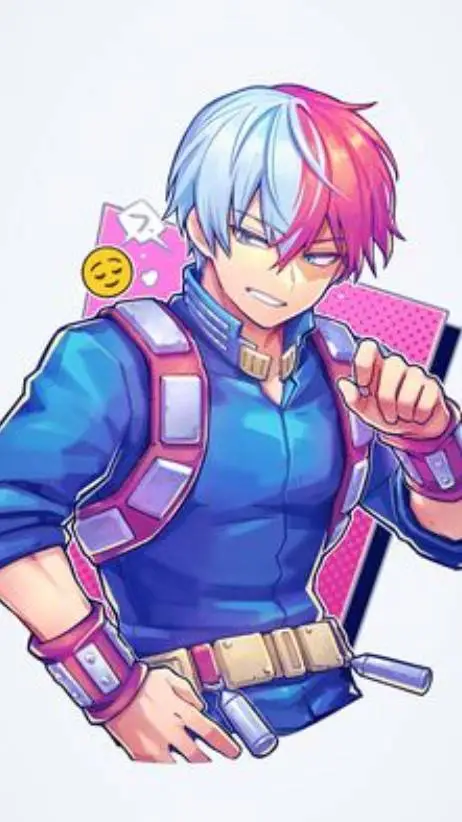 ai character: Shoto Todoroki  background