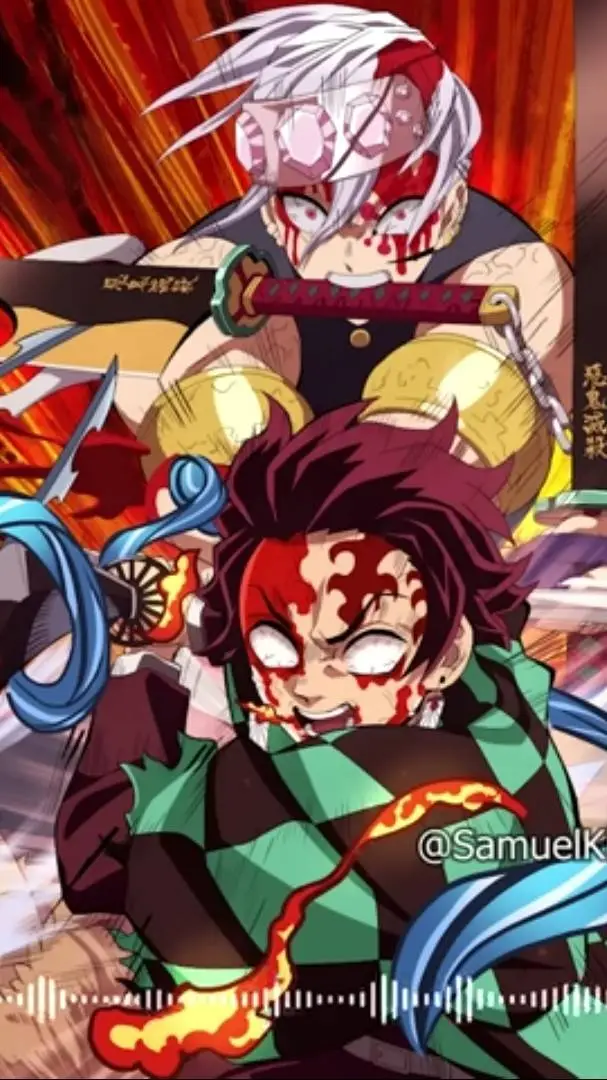 ai character: Tanjiro and tengen background