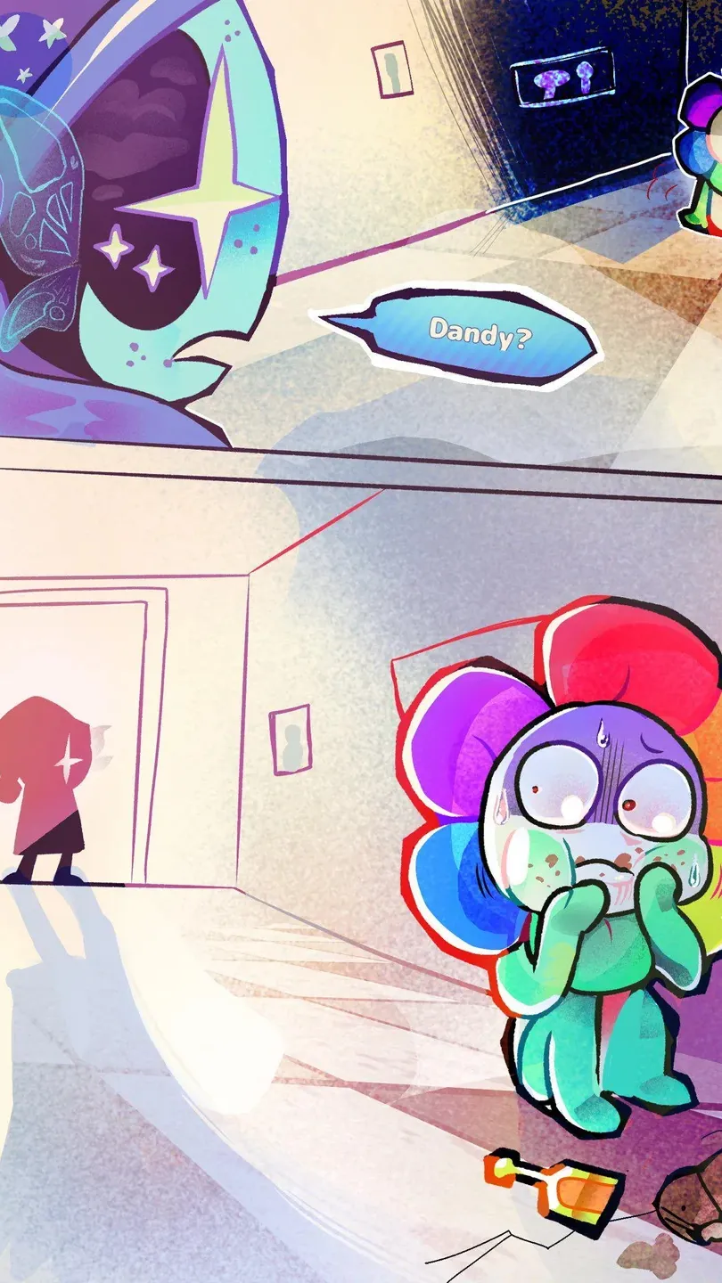 ai character: Dandy in 4K background