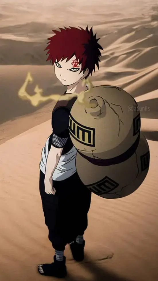 ai character: Gaara  background