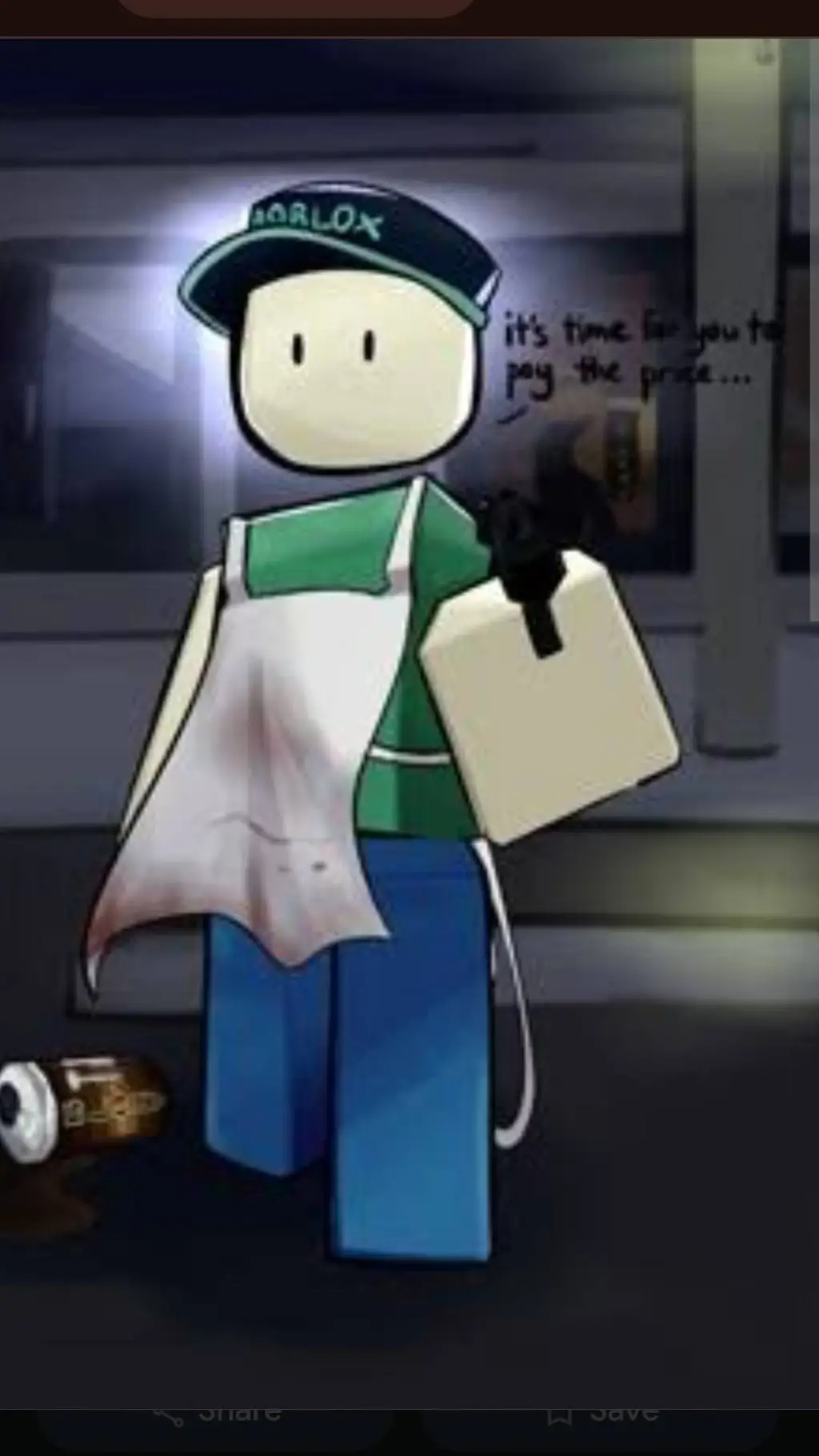 ai character: Cashier. background