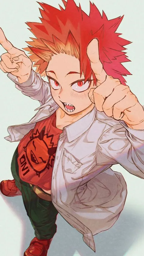 ai character: Eijiro Kirishima  background