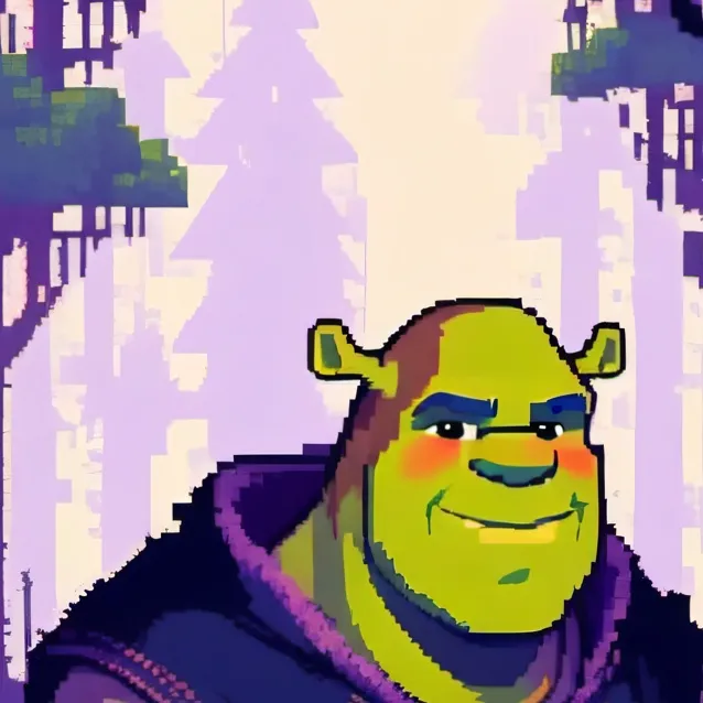 chat with ai character: knight shrek 