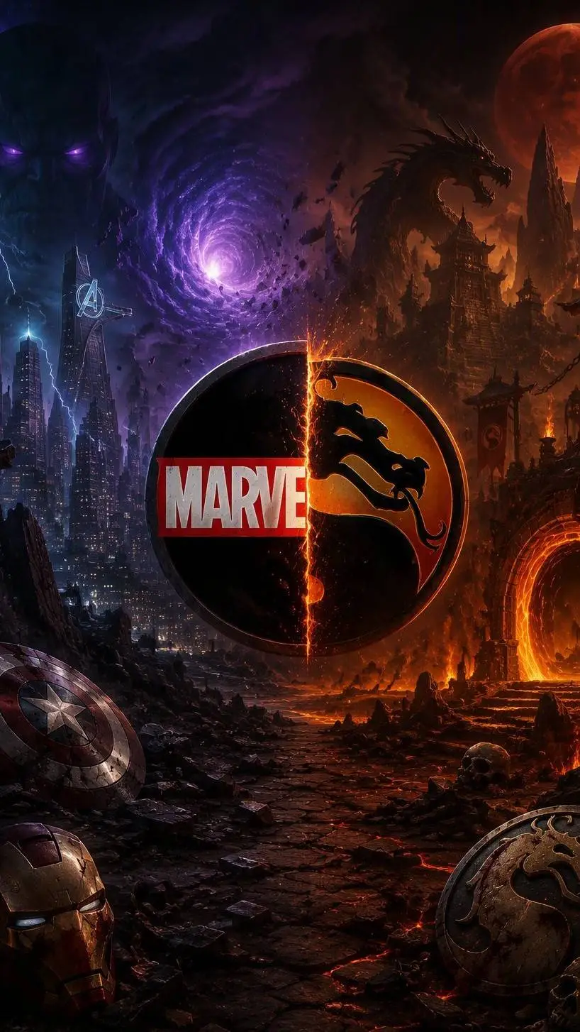 ai character: Marvel vs MK background