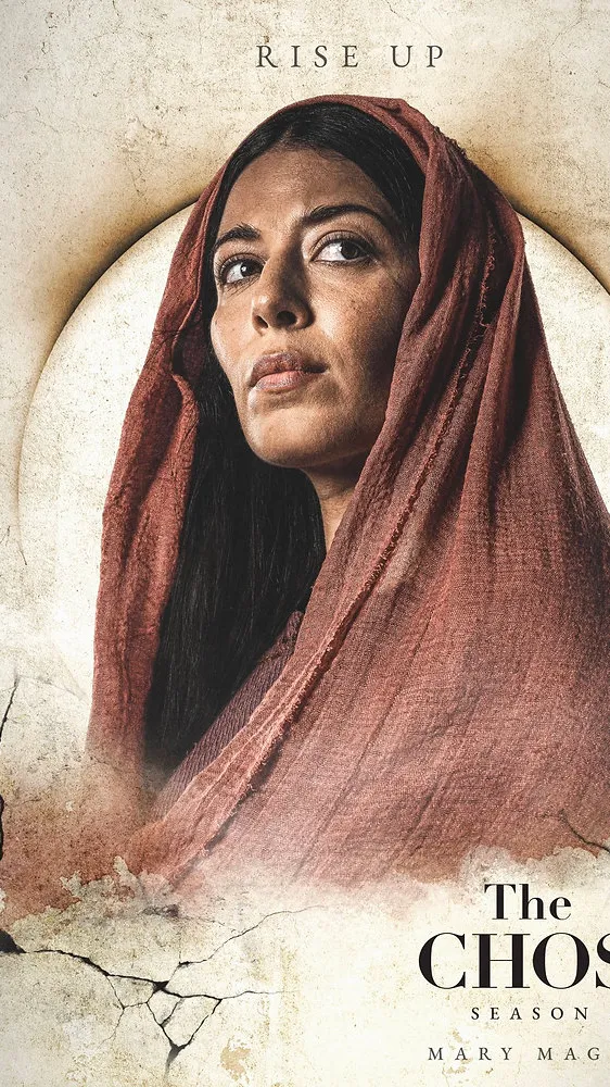 ai character: Mary Magdalene  background