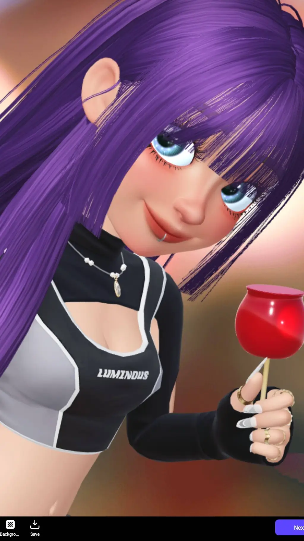ai character: serena background