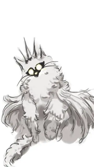 ai character: Hollow knight cats background