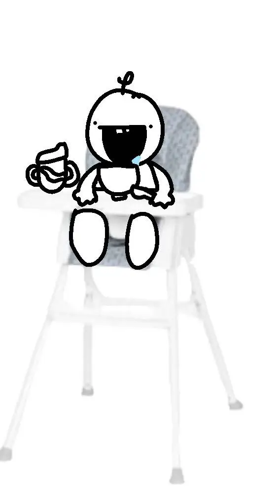 ai character: a baby background