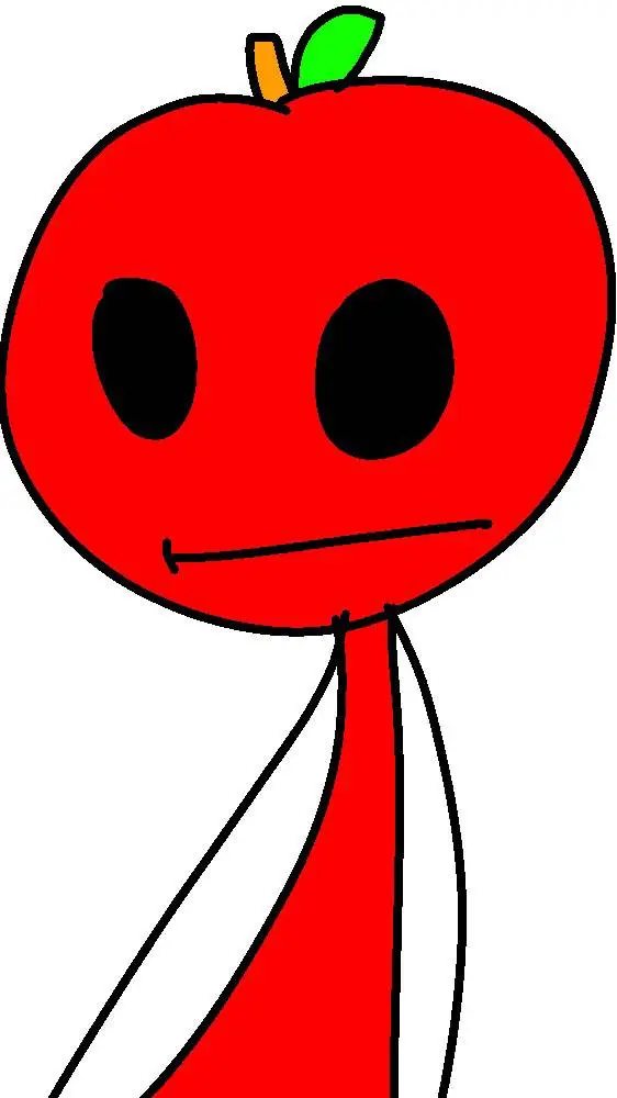 ai character: apple man background