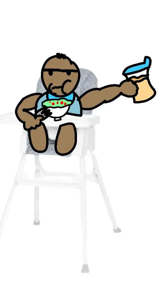 ai character: big baby background