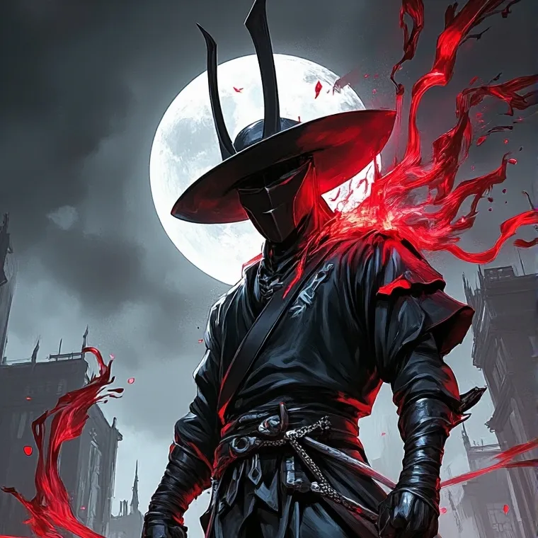 chat with ai character: Shadow samurai