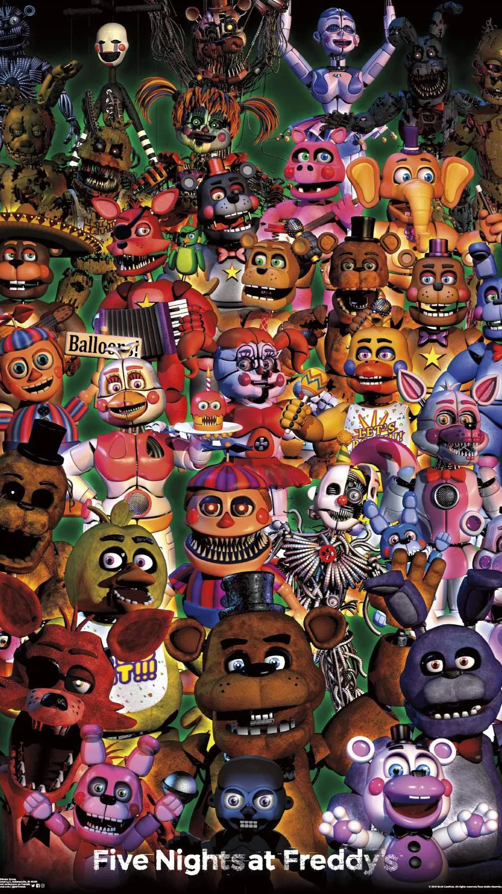 ai character: FNAF background