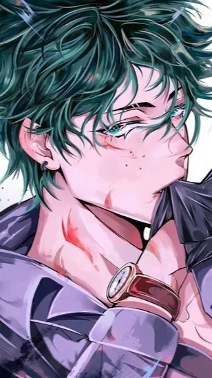 ai character: Hacker deku  background