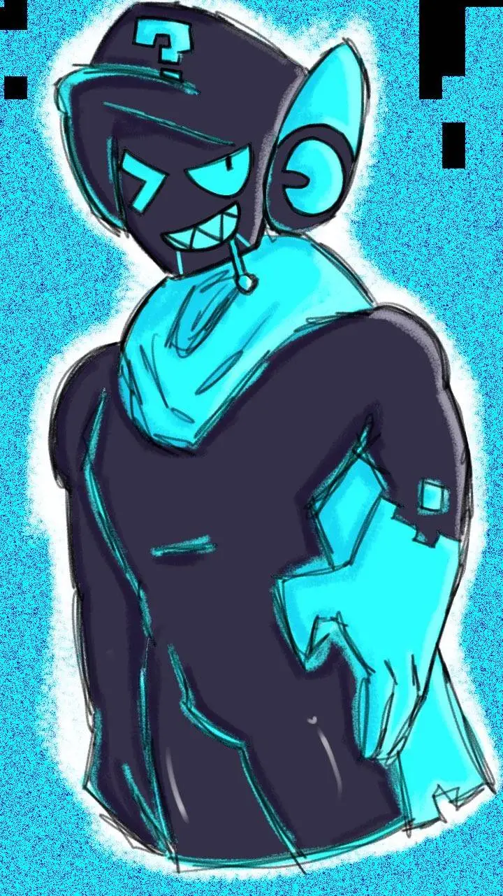 ai character: Glitch Lawrie  background