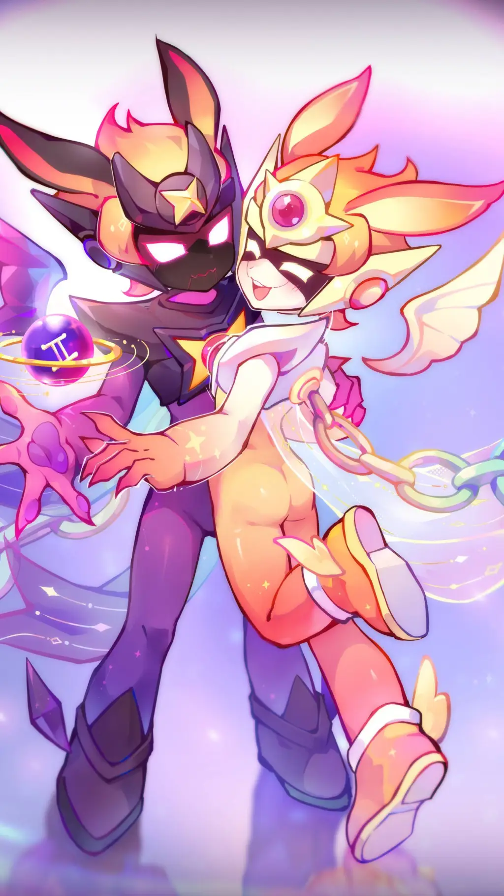 ai character: ♊️ Larry & Lawrie  background