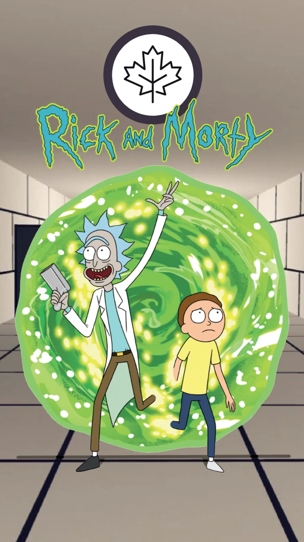 ai character: FPE x Rick & Morty background