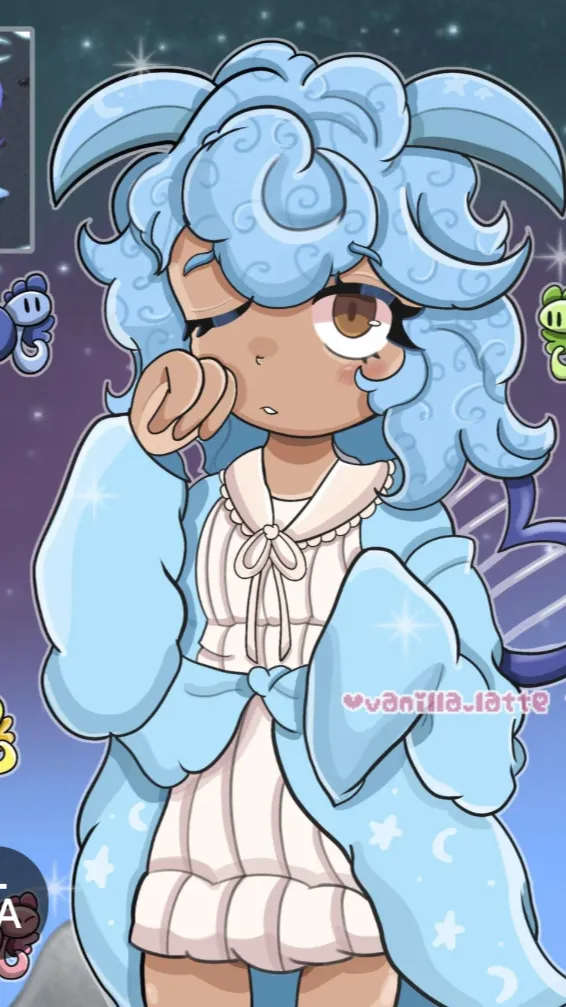ai character: cherubble  background