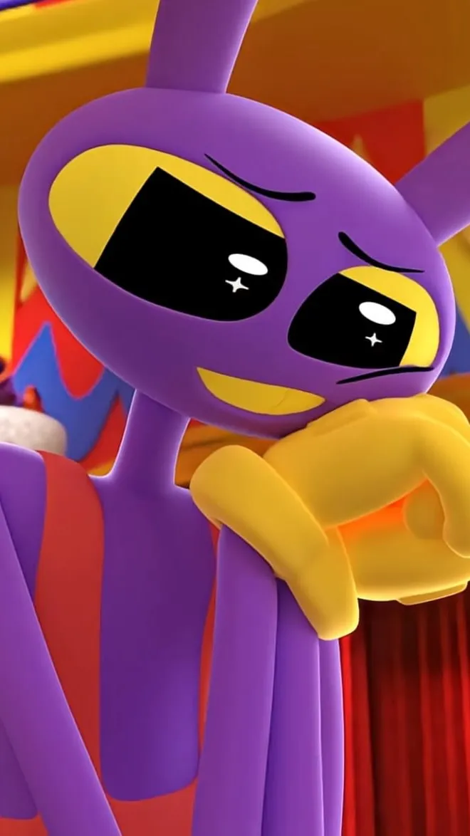 ai character: Carnival jax TADC  background