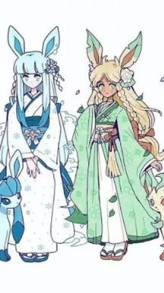 ai character: Glace and Leef background