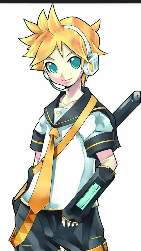 ai character: Kagamine Len background